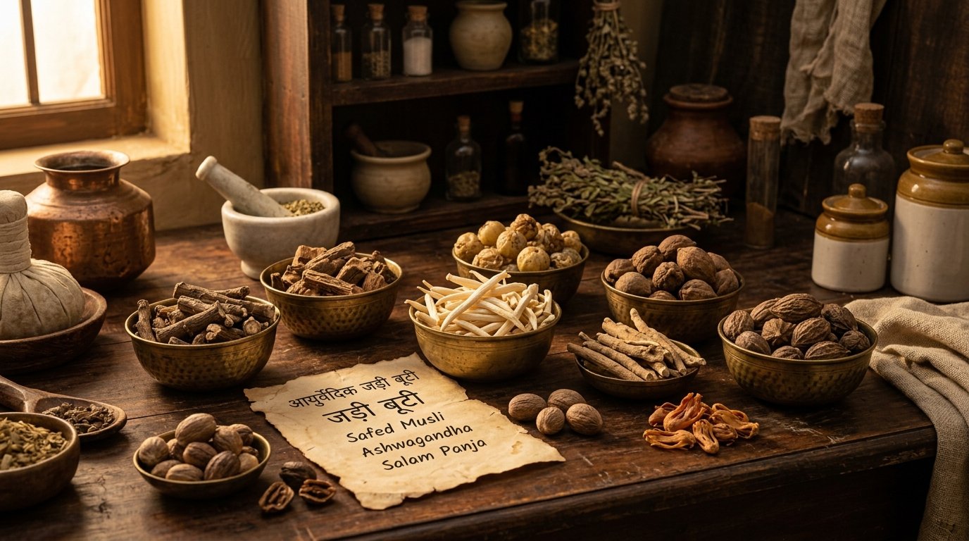 Organic Ayurvedic Jadi Buti Raw Herbs