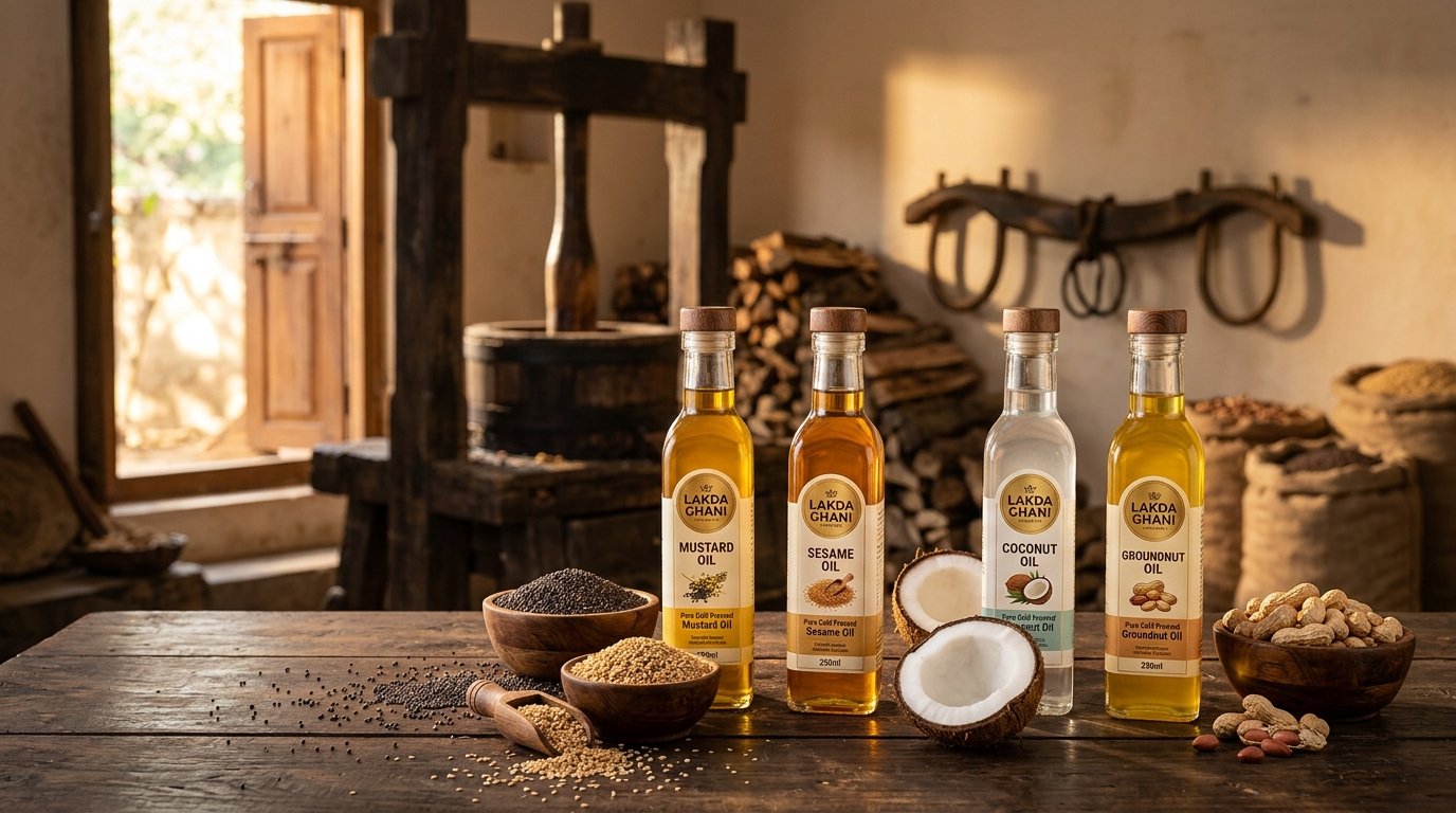 Lakda Ghani Pure Organic Cold Pressed Oils