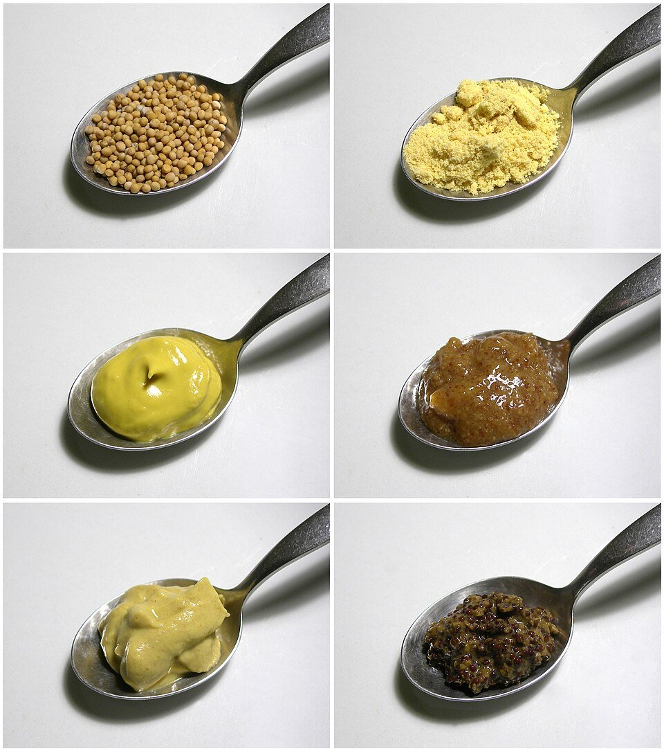 Mustered Black and Yellow Mustard Seeds